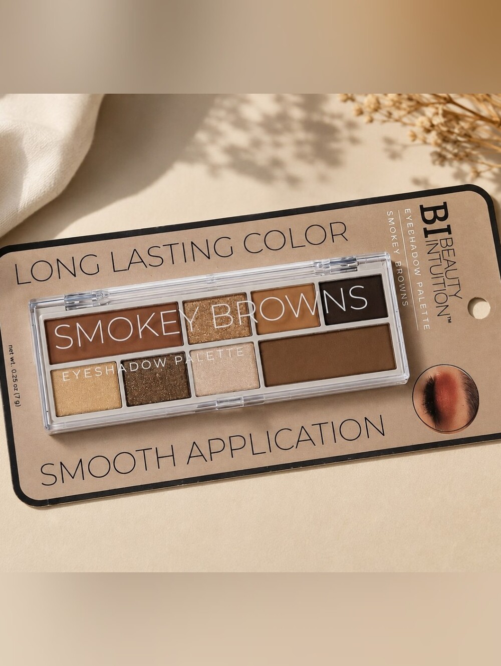 BI BEAUTY INTUITION EYESHADOW PALETTE SMOKEY BROWNS 1 PC